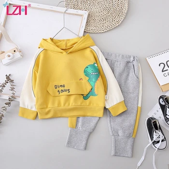 

LZH Childrens Clothing Baby Boys Girls Set 2020 Autumn Winter Kids Clothes Hoodies+Pants 2 pcs Outfits Set Kids Casual Clothes