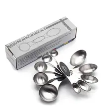 5 шт. набор магнитных мерных ложек, нержавеющая сталь, мерная ложка, используется на кухне, для выпечки, для приготовления пищи, TSP C90D