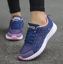 

Women Casual Shoes Fashion Breathable Walking Mesh Flat Woman White Sneakers Women Tenis Shoes