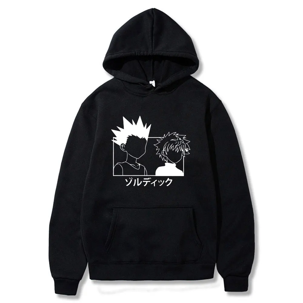 

Japanese Anime Funny Killua Eyes Killua Hxh Hoodie Style Hunter X Hunter Sweatshirts Streetwear for Hoodies Winter Men