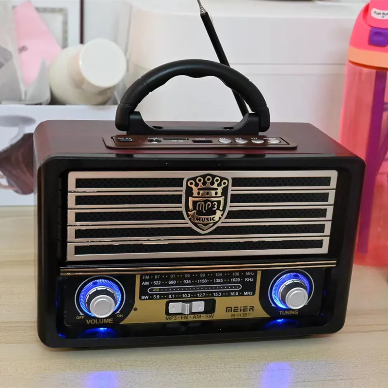 Old-fashioned Nostalgic Cassette Tape Recorder Antique Machine Elderly FM  Radio Retro Portable Card caixa de som Bluetooth Audio - AliExpress