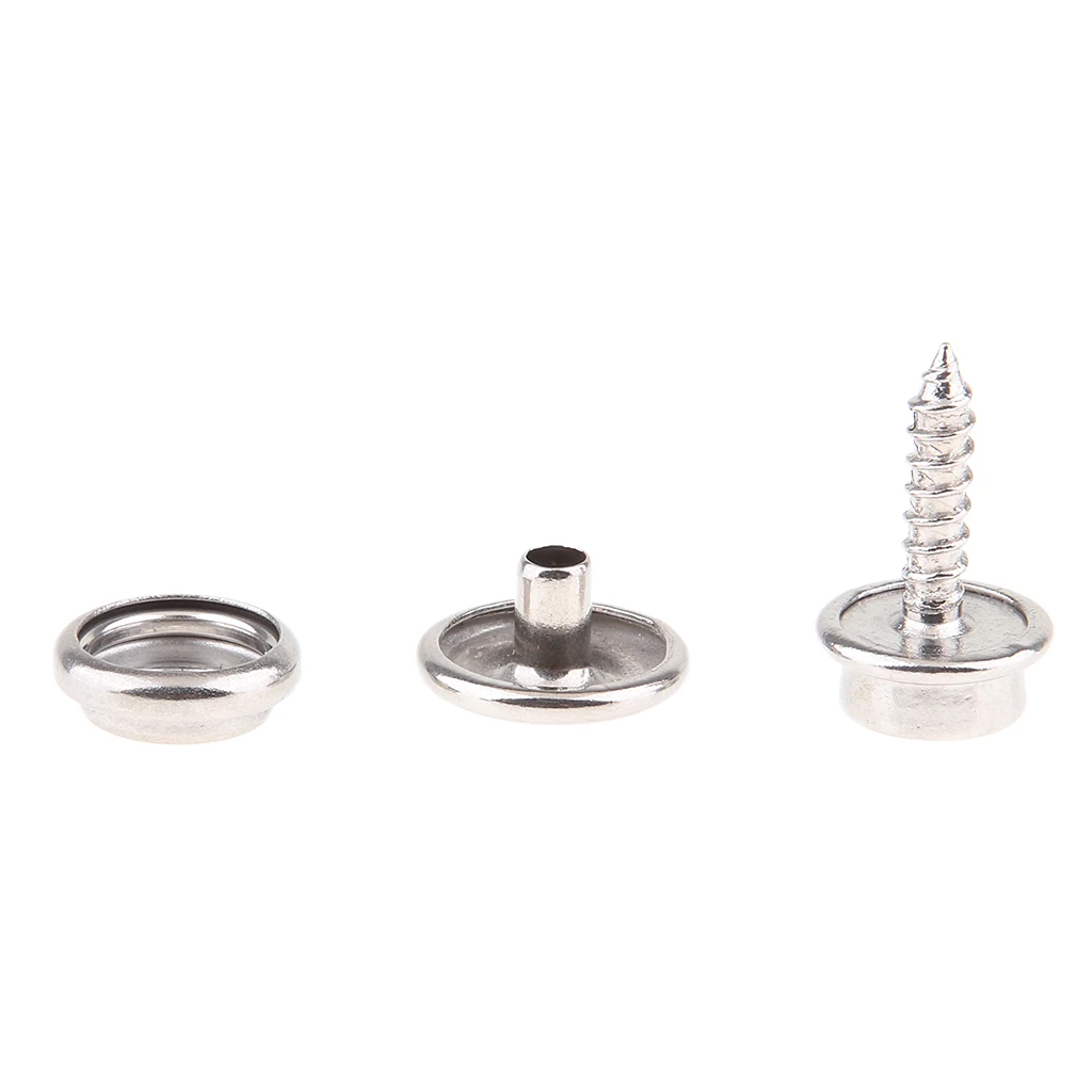

Marine Boat Canvas Snaps 1/8" Diameter with 5/8" Stainless Steel Screw Stud