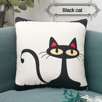 

2 in 1 Foldable Patchwork Sleeping Quilt Blanket Cotton Cartoon Printed Square Home Office Travel Car Throw Pillow Back Cushion