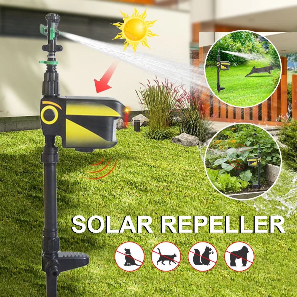 Animal Repellent Sprinkler Solar Powered Motion Activated Water Blaster  Animal Repeller for Yard Garden Animal Repeller Pest Con| | - AliExpress