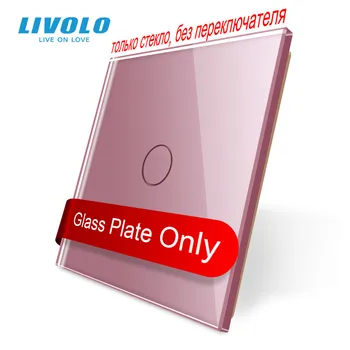 

Livolo Luxury Colorful Pearl Crystal Glass,only panel, Single Glass Panel For 1 Gang 2Gangs Wall Touch Switch, no logo