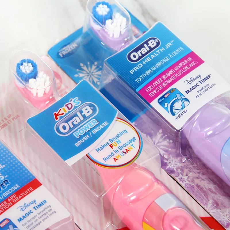 Oral B Electric Toothbrush for Kid Rotation Clean Teeth Soft Brush for Kid Gentle Clean Teeth with Timer Waterproof Brush