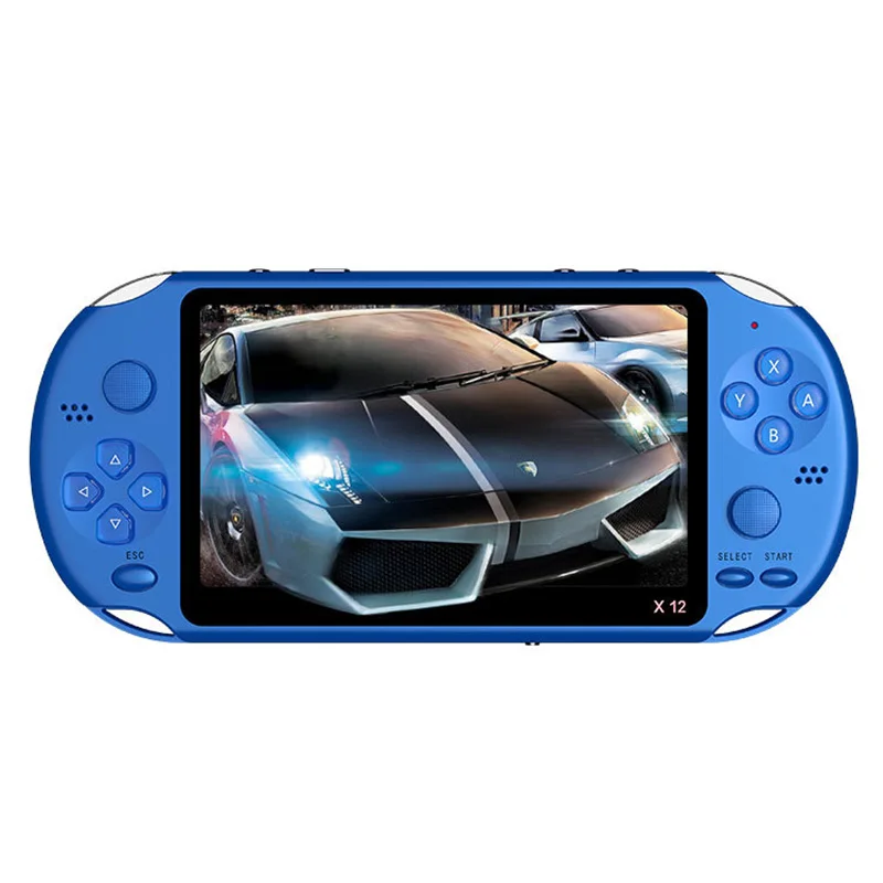 Yoteen 5,1 дюймов портативная игровая консоль с двойным джойстиком 8 Гб предварительно загруженные 1000 игры электронная книга ТВ-выход Классическая видеоигра машина - Цвет: Синий
