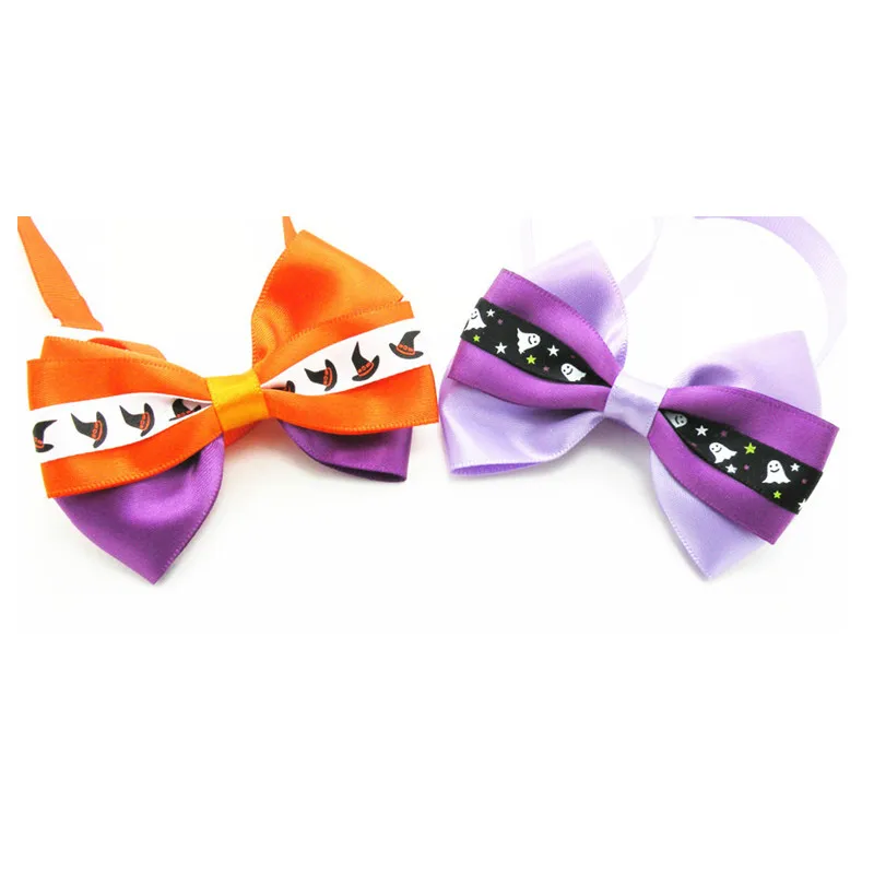 

50PC/Lot Witch Hat Dog Ties Halloween Dog Bow Ties Holiday Neckties Pet Dog Accessories