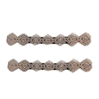 

2pcs Infant Baby Girl Net Yarn Bowknot Hair Hoop Adorable Baby Photo Lovely Headdress Creative Infant Cloth Headband (Diamond)