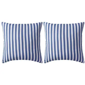

Vidaxl garden cushion 2 PCs Stripe pattern 45x45 cm Navy blue