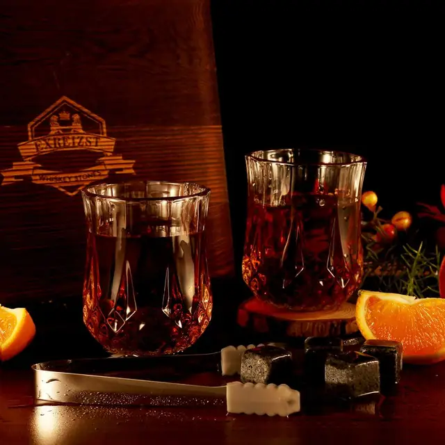 Set Whisky Completo - 2 Bicchieri, Pietre Ghiaccio, Sottobicchieri | Regalo Perfetto - Foto 7