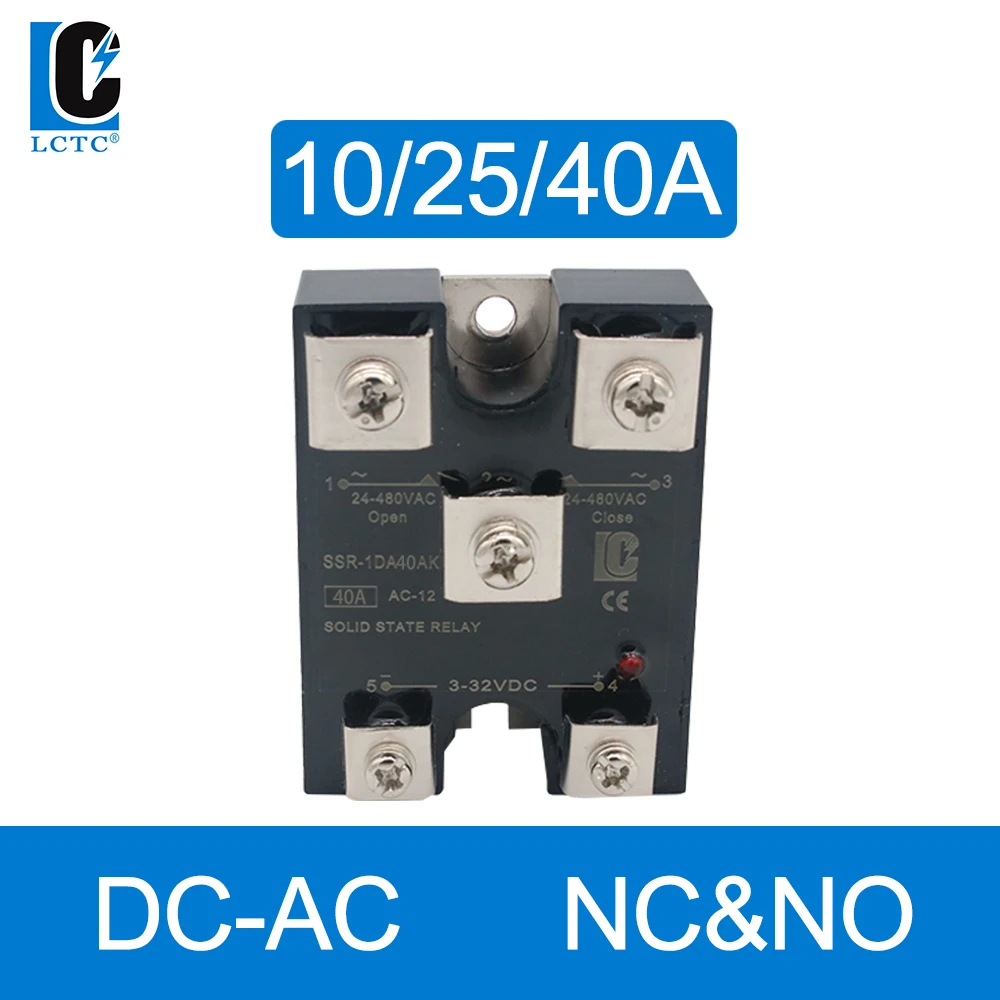 NormallyClosedandOpenDCACSSRNCandNOSinglePhaseSolidState