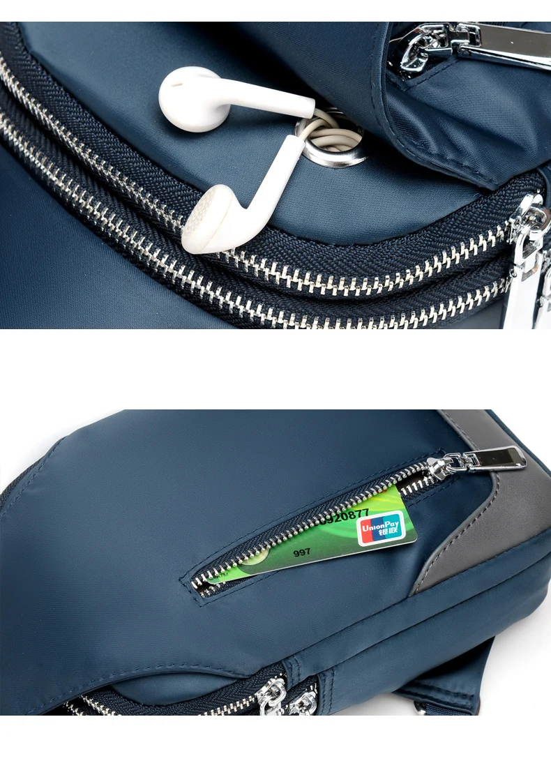 Мужская сумка-мессенджер из водонепроницаемой ткани Оксфорд, нагрудные сумки через плечо, повседневные сумки через плечо, Мужская многофункциональная сумка с зарядкой через USB