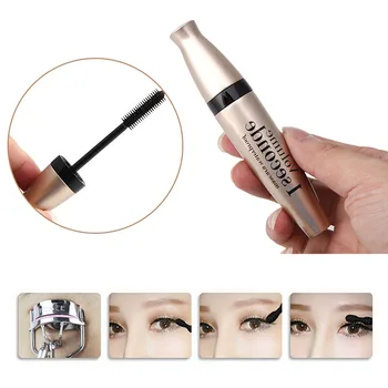 

Women Fiber Mascara Long Black Lash Eyelash Extension Waterproof Eye Makeup 3D Q0KD