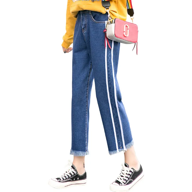 parallel denim jeans