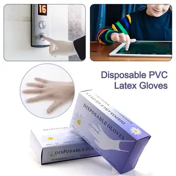 

50pcs/lot Disposable Latex Gloves For Home Cleaning Medical/Food/Rubber/Garden Gloves Universal For Left and Right Hand