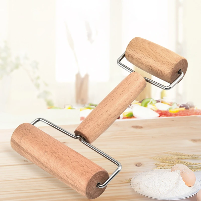 

18*11.5*3.8 cm Wood Pastry Pizza Rolling Pin Dough Roller For Baking Kitchen Tool Accessories Cooking Roller Rolling Pin