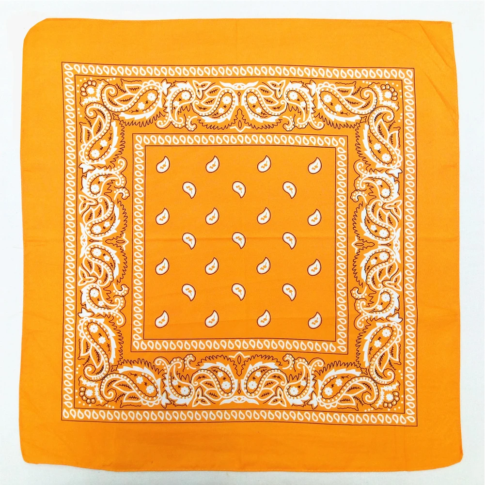 

Large Decoration Wrap Scarf Square Hair Band Bandana Fashion Headwear Casual Polyester Multipurpose Necktie Paisley Print