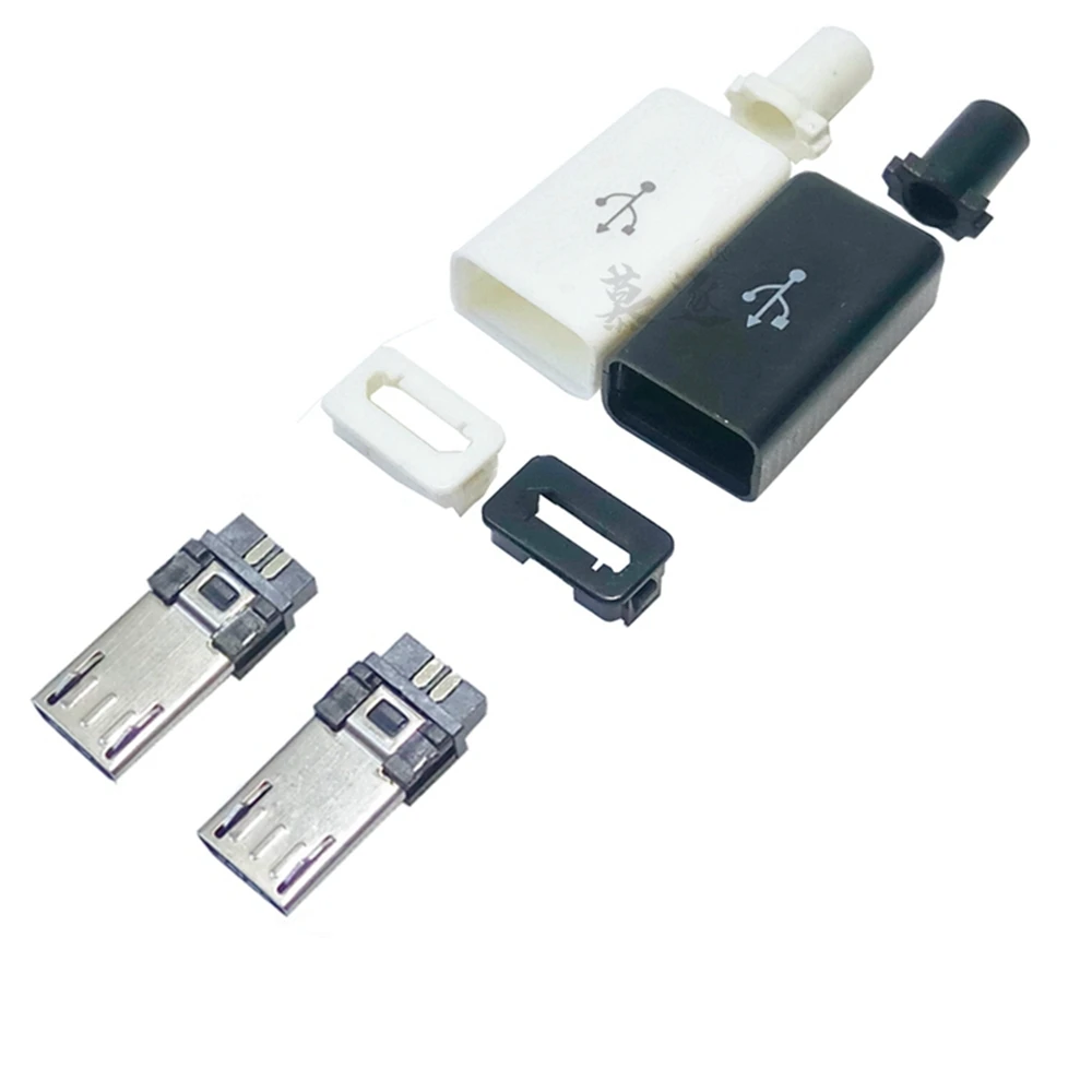 10 Set Von Schwei Draht Android Diy Drei Yvstück Stecker Datenkabel Micro Usb Öffentlichen Kunststoff Shell