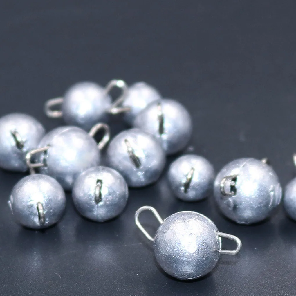 8pcs 2g Round Fishing Sinkers Bait Jig Crank Hook Drops Metal Lure Weights Accessories | Спорт и развлечения