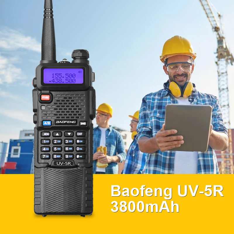 Baofeng UV-5R 5W Walkie Talkie Professional CB Radio Baofeng UV 5R 3800mAh Battery VHF UHF Portable Prosciutto Radio