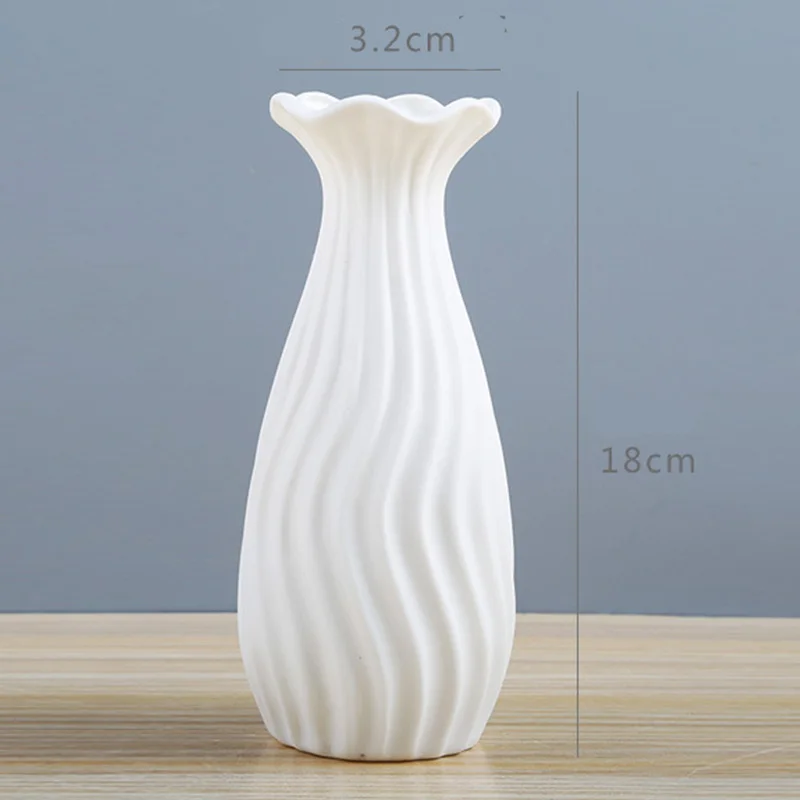 Керамическая ваза скандинавский геометрический домашний декор белая ваза современные аксессуары центральный керамические вазы для украшения свадьбы HR - Цвет: style 4