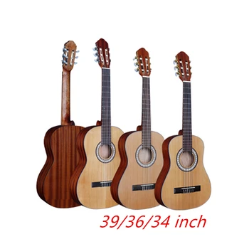 

34/36/39 Inch Classical Guitar Picea Asperata Solid Guitar 6 String High Quality Guitar Professional Musical Instrument AGT252
