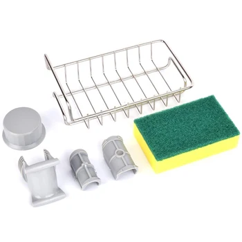 

Faucet Sponge Holder, Soap Bathroom Organizer, Kitchen Sink Caddy Storage, Liquid Drainer Faucet Rack