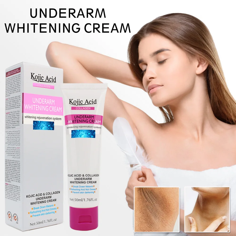 50ml Kojic Acid Women Armpit Whitening Cream Underarm Private Part Nipple Skin Care Repair Body |