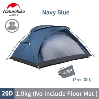 

Naturehike 20D Nylon Camping Tent Outdoor 2 Persons Ultralight Double Door Tent Net Yarn Ventilation Tent Double Layer Free Mat