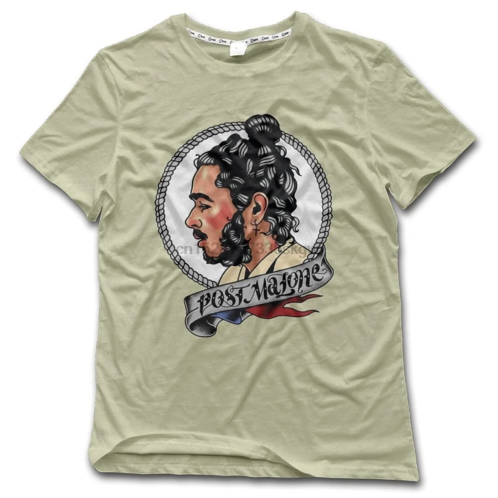 Крутая рубашка Hlsm POST Malone ctom для нейтрального белого цвета|Футболки| |