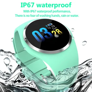 

Ottwn Q1 color touch screen smart bracelet heart rate monitoring blood pressure monitoring Sport smart watch for Android IOS
