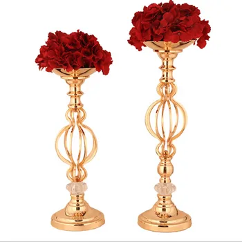 

Flower Vase Candle Holder Stand Rack Wedding Road Leading Floral Decorations New Wedding Props Wholesale Se25