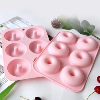 

2pcs Donut-Maker Donut Mold Silicone Mold Cake Tool Chocolate Doughnut Mold Baking Tool Bakeware DIY Desserts Baking For Cake