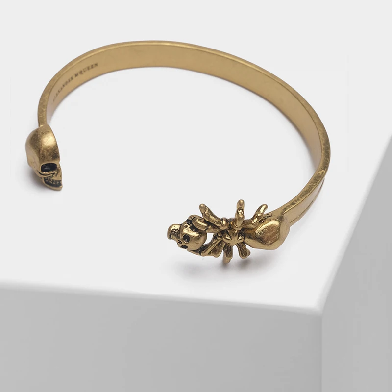 

Spider skull design retro bangles
