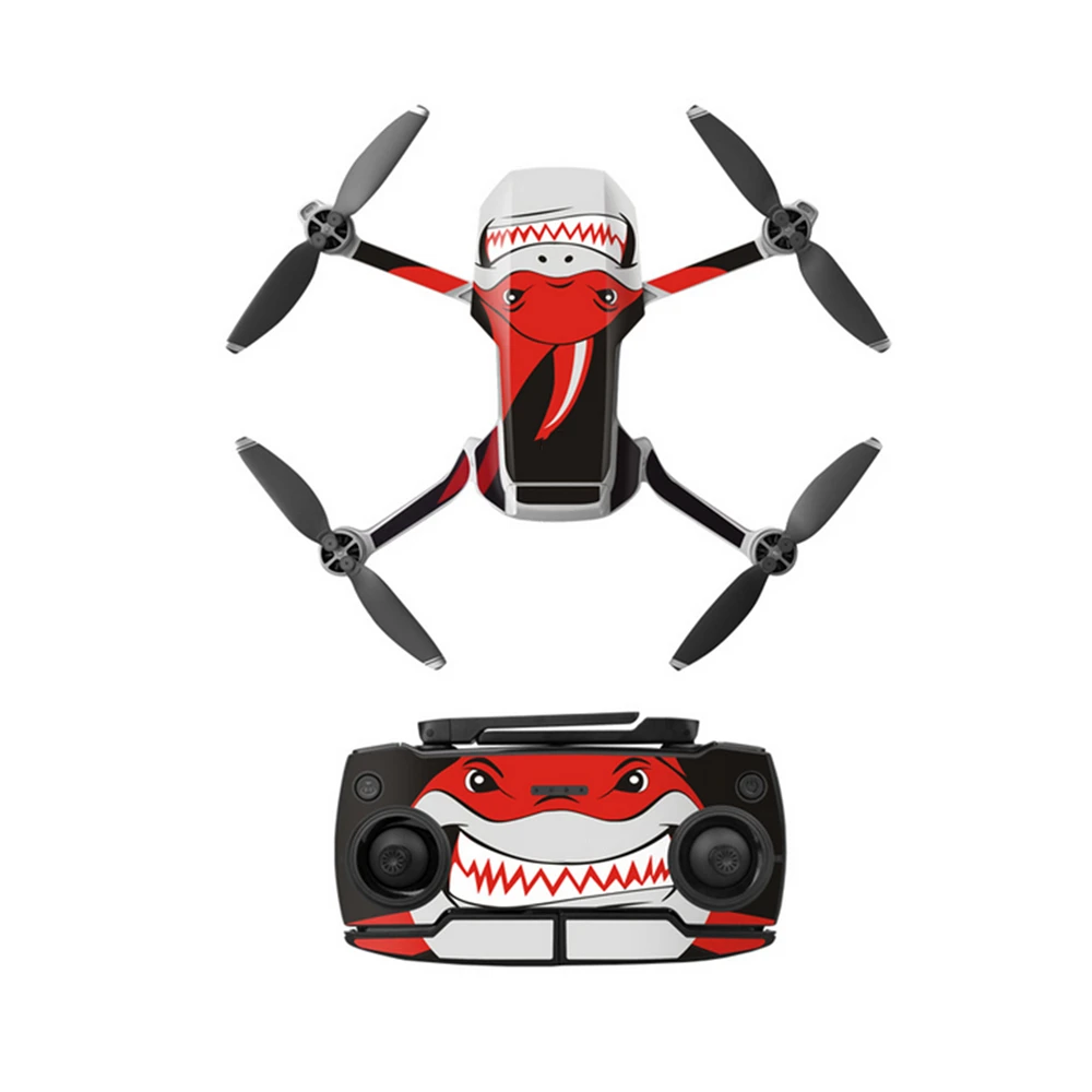 Красочные полное покрытие ПВХ Дрон и наклейки на регулятор для Mavic мини Дрон аксессуары водонепроницаемый защитная пленка наклейка