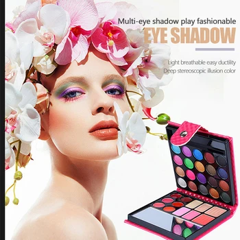 

32 Colors Shimmer Matte Eyeshadow Pallete Waterproof Long Lasting Makeup Palette Silky Shine Color Women Cosmetic Tools TSLM1