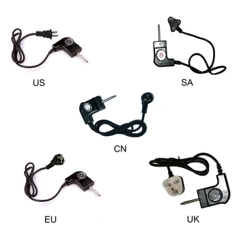 

US/UK/SA/EU/CN Plug Adjustable Power Cord with Automatic Regulator for Electric Baking Pan Electric Heating Pot Pin Plug