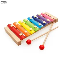 OOTDTY, детские музыкальные игрушки, деревянный ксилофон, инструмент, подарок, Детская Мудрая развивающая игрушка