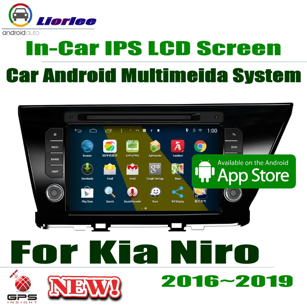 

For Kia Niro/Motors 2016 2017 2018 2019 Car Radio DVD Player GPS Navigation Android Carplay HD Audio Video Stereo Multimedia MP5