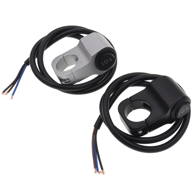 Interrupteur à led pour guidon de moto quad scooter