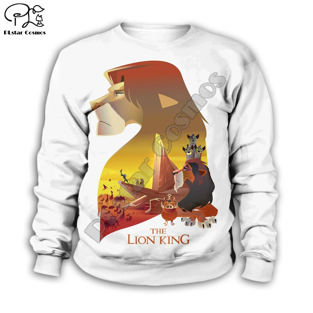 Simba толстовка с капюшоном и 3D-принтом «Король Лев» для малышей, толстовки на молнии топ с длинными рукавами для мальчиков и девочек, стиль с героями мультфильмов-26