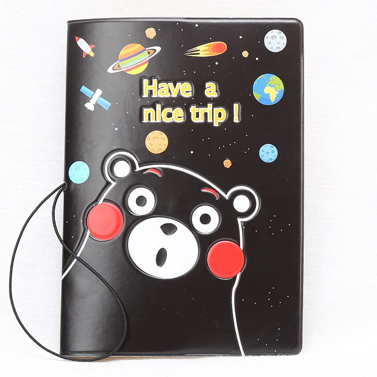 Cartoon Animal Owl Passport Cover Wallet Bag PU Leather Address Holder Portable Boarding Card Case Women Men Travel Accessories - Цвет: 4