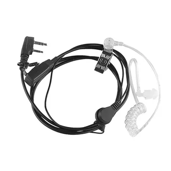 

Walkie Talkie Headphone Headset Mic Earpiece For Kenwood Baofeng Radio 2 Pin Pro