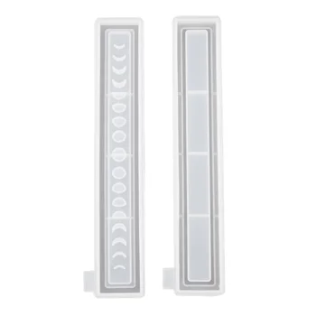 

1 Set of 4Pcs Phase of Moon Mold Nice Safe Fine Chic Casting Mould Incense Box Mold Storage Box Mold