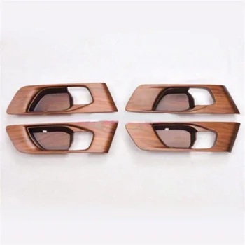 

For Honda CRV CR-V 2017 2018 Peach Wood Grain Indoor Bowl Panel Cover Trim 4PCS