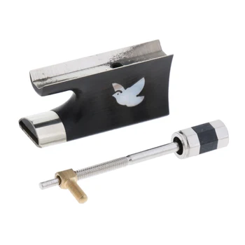 

1 Set 4/4 3/4 Size Violins Bow Ebony Frog With Mounting Screw