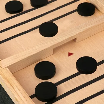 

Fast Sling Puck Game Paced Winner Board Games Educational Toys Gifts for Adult Kids S7JN