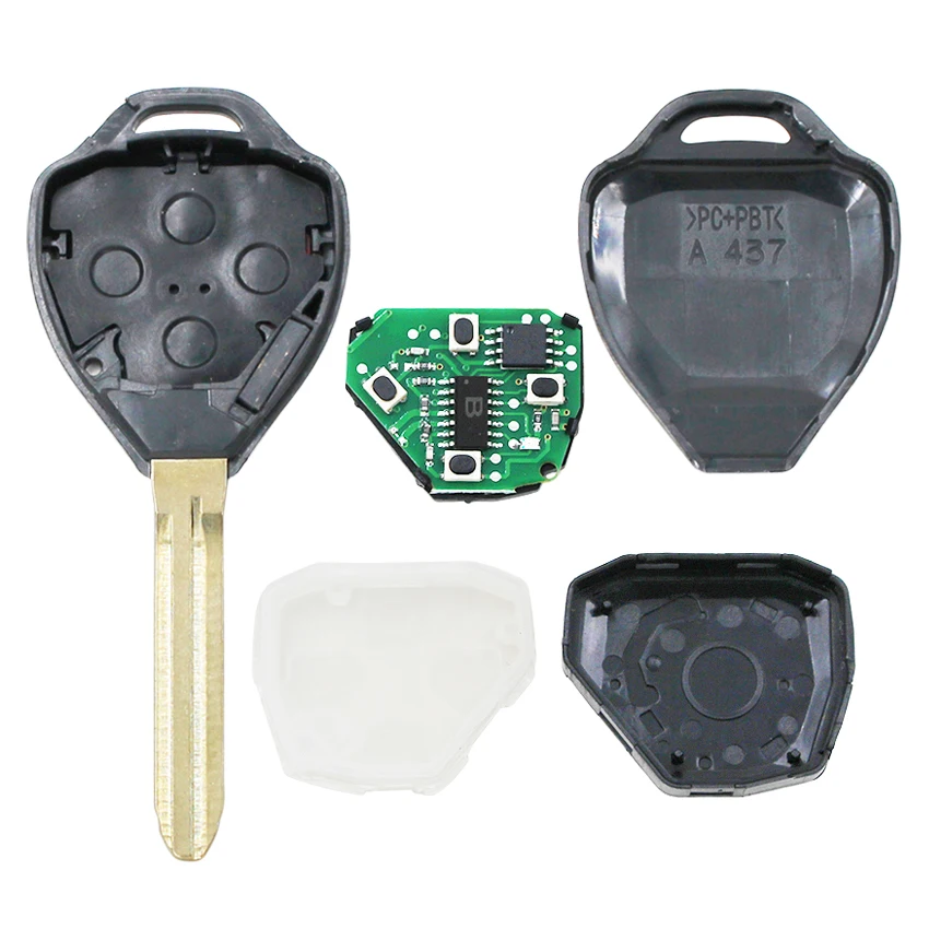 3 кнопки умный дистанционный автомобильный брелок 312 МГц для Toyota Scion tC Yaris FCC ID: MOZB41TG с Uncut Blade