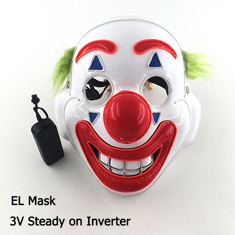 halloween costumes 2022Hot Sales Fashion LED Mask Luminous Glowing Halloween Party Mask Neon EL Mask Halloween Cosplay Mask Mascara Horror Maska sexy cosplay